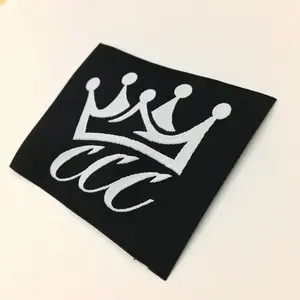 Wholesale Custom High-Density Polyester Woven Labels End Fold Type for Own Logo on Garment Clothing <b>Shoes</b> Bags - Product Image 1