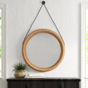 Espejo de pared de cuerda de la mejor calidad, moderno, personalizado, Color y tamaño para el hogar, dormitorio, sala de estar, decoración de pared, precio al por mayor, India - Product Image 4