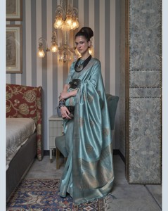 Dernier modèle de sari en soie tissée du sud de l'Inde, tendance, pour mariage et usage quotidien, sari pour femmes, grossiste exportateur Inde - Product Image 6