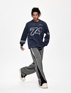 Logotipo personalizado OEM hombres suéter Jacquard pulóver invierno cuello redondo de punto diseñador personalizado suéter de punto - Product Image 5