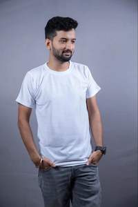 T-shirts en jersey de coton pour hommes en gros, coupe ample, manches courtes, avec logo personnalisé OEM, poids du tissu 180 grammes, style décontracté - Product Image 4