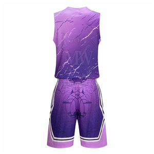 Uniforme de baloncesto de diseño único Uniforme de baloncesto de secado rápido Ropa deportiva Uniforme de baloncesto - Product Image 3