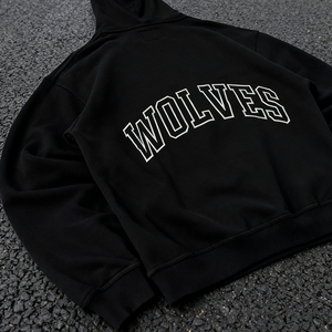 ผู้ผลิตเสื้อผ้าสั่งทำคุณภาพสูง ผ้าฝ้ายหนานุ่ม ระบายอากาศได้ดี เสื้อฮู้ดโอเวอร์ไซส์ สตรีทแวร์ พิมพ์ลายกราฟิก - Product Image 3