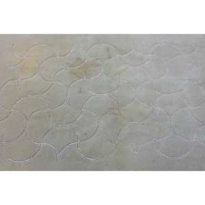 Tapis turc moderne de grande surface de 4.6x6.4 pieds, motif patchwork en jute beige, support en latex pour couloir chambre à coucher modèle chambre tapis de chevet - Product Image 4