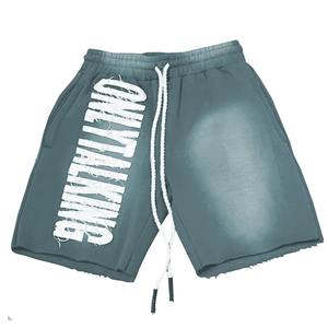 Pantalones Cortos de Malla Vintage Más Vendidos para Hombre, Lavado Ácido, 100% Algodón con Bordado, Estilo Urbano Oversize, Secado Rápido, Ecológicos - Product Image 2