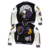 Patchs en chenille personnalisés de haute qualité pour blousons universitaires d'hiver, design patchwork, vente en gros, uniforme scolaire américain, logo personnalisé