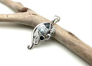 Tendance 925 Sterling Silver Dendrite Gemstone Pendentif Bijoux À La Main En Argent Boho Style Pendentif Bijoux Pour Femmes Cadeau Pour - Product Image 3