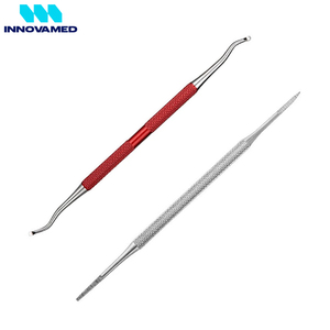 Stainless Steel Podiatry Curettes and <b>Files</b> Set Double Sided Ingrown Toenail Treatment Pedicure Instrument Kit by Innovamed - Product Image 6