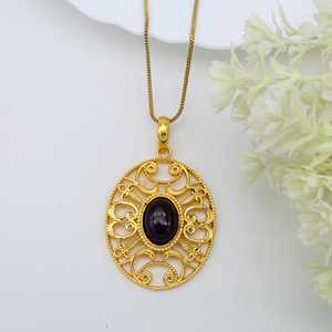 Venta al por mayor nuevo diseño hecho a mano negro Onyx flor de la vida Yoga joyería Geometría Sagrada Boho joyería Mandala colgante collar - Product Image 4