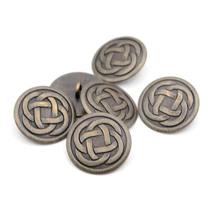 Botones de latón de alta calidad para uniformes ceremoniales de 12mm - Product Image 1