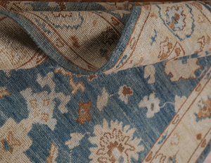 Grand tapis en laine Oushak de haute qualité noué à la main Style turc brodé tapis abstrait en soie pour la cuisine de prière toute utilisation dans la pièce - Product Image 1