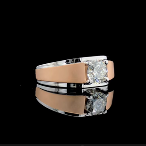 Anillo de compromiso con diamante cultivado en laboratorio de corte redondo, certificado IGI, 1.00 ct, oro sólido de 14k - Product Image 3