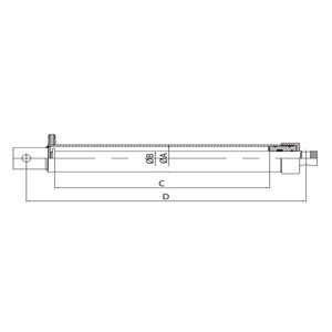 Système de vérin hydraulique à simple effet haute pression UYS-112040 pour machine à paille, matériau en acier, meilleur prix, qualité supérieure - Product Image 2