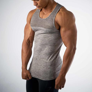 Venta al por mayor de camisetas sin mangas de gimnasio para hombre sin mangas transpirable entrenamiento chaleco Atlético fitness personalizado verano ropa casual - Product Image 2