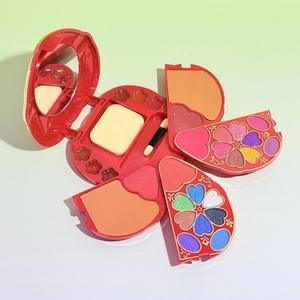 Factory Direct All-In-One Makeup Palette Romantic Flower Heart Design Custom Multi-Color Cosmetics OEM ODM Bulk Makeup Sets - Product Image 5