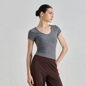 เสื้อยืดสตรีคอวีระบายอากาศได้ดีเสื้อเชิ๊ตสตรีคอวี - Product Image 4