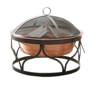 Heavy Duty Copper Fire Pit for Outdoor Garden Heater Manufacturer Round Shaped Hot Sale <b>Metal</b> Copper Rustic Finished Fire Pit - Product Image 6
