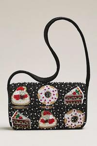 New Arrival Designer Handmade Women's Luxury Beaded <b>Embroidered</b> Wedding Party <b>Clutch</b> <b>Bag</b> with Bamboo Handle Trendy Wedding Purse - Product Image 2