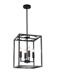 Fancy Design Lighting Lantern Deluxe Quality Black Finish Metal Iron Lights Fixtures Lamp Lantern Perfect For Dining Room <b>Decor</b> - Product Image 2