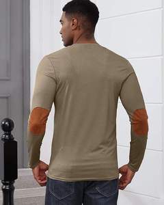Chemise Henley à manches longues en coton pour hommes, décontractée, douce et confortable, légère et stylée pour le quotidien et le bureau. - Product Image 3
