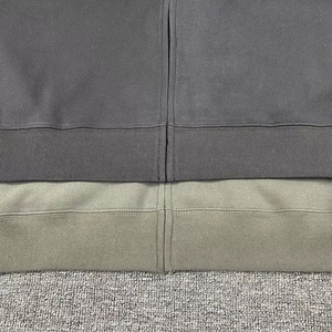 2023 alta calidad hombres gimnasio cremallera sudaderas con capucha chaqueta de gran tamaño Casual liso cremallera sudaderas con capucha para hombres personalizado vintage algodón hecho - Product Image 4