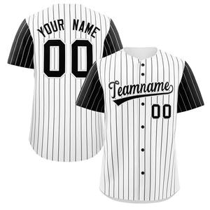 Vente en gros de maillots de baseball cousus avec logo personnalisé pour hommes vêtements de sport imprimés vierges de couleur dégradée design respirant - Product Image 3