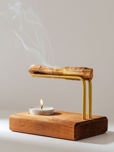 Porta Incienso Escultural de Latón con Forma de Espiral, Moderno Soporte para Incienso en Espiral, Quemador de Mesa Minimalista, Accesorio Decorativo para el Hogar - Product Image 3