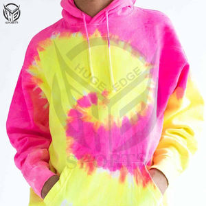 Nouveau design hiver Tie Dye sweat à capuche pour hommes 100% coton polaire bas quantité minimale de commande prix usine matériau confortable - Product Image 5