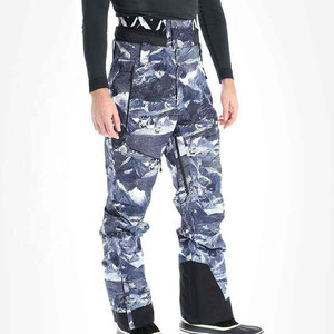 Pantalones de Esquí Ligeros, Rectos, Casuales, de Cintura Media, Transpirables y Resistentes al Viento para Hombre, para Uso en la Nieve en Invierno - Product Image 1