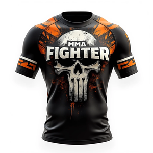 Rashguards de BJJ Premium Personalizados, Impresión Digital de Alta Calidad, Elásticos, 100% Poliéster, Duraderos, Transpirables, Anti-UV, para Entrenamiento de MMA - Product Image 3