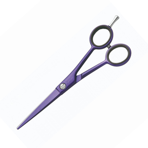 Tijeras de Peluquería con Apoyo para Dedos, Tijeras de Peluquero de Alta Calidad, Hoja Afilada, Color Azul Marino, Recubrimiento Superior de Acero Inoxidable - Product Image 4