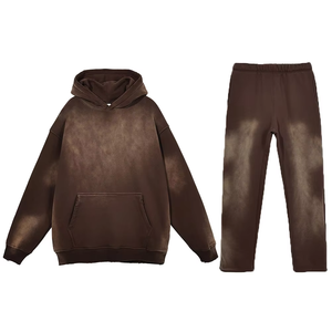 Survêtements pour hommes de haute qualité, délavés à l'acide, usés, personnalisés, lourds - Product Image 2