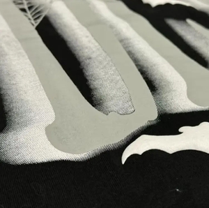 Street Custom Printed Black Custom Screen Printed manga corta recortada para hombre 3D Powder Printed 280 GSM camiseta para hombre - Product Image 5