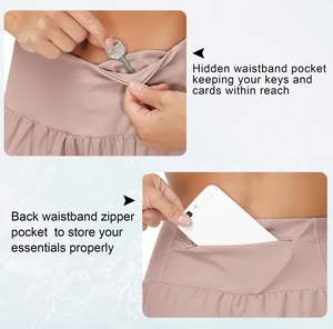 Pantalones cortos de gimnasio personalizados de cintura alta para mujer al por mayor, 25 colores, poliéster transpirable, atléticos, para yoga y motorista, pantalones cortos para correr - Product Image 5