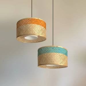 Rustic Bamboo Handmade Eco-Friendly Pendant Lampshade <b>Lighting</b> Cover Modern Design Hanging <b>for</b> Kitchen Dining Rooms Restaurants - Product Image 5