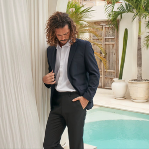 Poncho en tricot épais pour homme BEAM Premium, coupe ajustée, 3 poches, 2 boutons, imperméable, séchage rapide, respirant, écologique, économie d'eau - Product Image 1