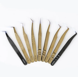 Imprimir Logo Yucagci Tip Pinzas para pestañas 45 75 90 grados Nano Grip Pinzas Etiqueta privada personalizada Pinzas de extensión de pestañas - Product Image 1