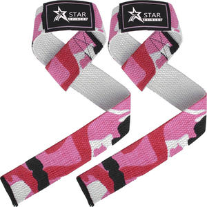 Correas de elevación de algodón ligeras de alta calidad, superventas, empuñaduras de mano al por mayor con logotipo personalizado - Product Image 5