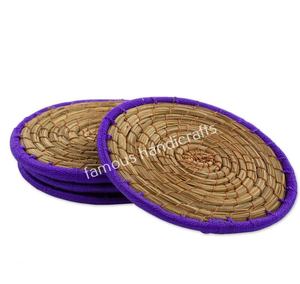 Haute résistance personnalisé couleur naturelle blanc rond tissé bambou rotin caboteur pour accessoire à la maison - Product Image 2