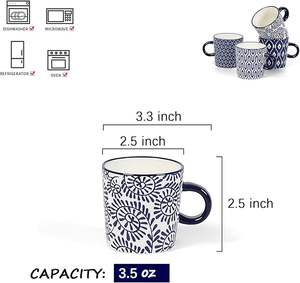 Tasses à café en céramique personnalisées, design minimaliste écologique, compatibles micro-ondes et lave-vaisselle, pour latte, cappuccino, thé, lait, prix bas - Product Image 4