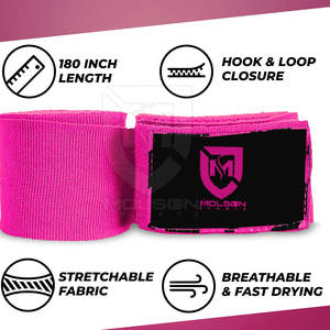 Top Selling High Grade Comfortable Boxing Hand Wraps Adjustable Elastic <b>Wrist</b> <b>Support</b> Hand Wraps - Product Image 4