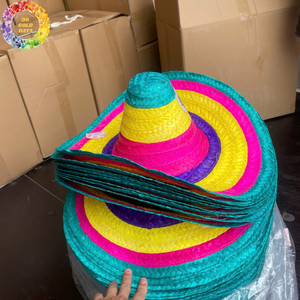 Ladies Sombrero Mexico <b>Hat</b>/ Palm Leaf <b>Hat</b>/ <b>Straw</b> <b>Hat</b> for <b>Men</b> and Women for Fashion Mexico Style - Caryln - Product Image 5