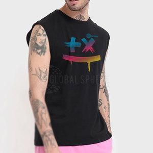 Camiseta sin Mangas para Hombre de Alta Calidad al Mejor Precio, Diseño de Logotipo Personalizado, Transpirable, de Secado Rápido, Tejido de Algodón/Poliéster, Estilo Casual, Gran Venta - Product Image 1