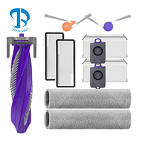 Kit de remplacement compatible avec le robot aspirateur Narwal Flow avec réservoir d'eau, pièce de rechange, brosse principale, brosse latérale, filtre HEPA, sac à poussière