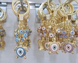 DAFNI <b>BIG</b> PAZAR Metal Enamel Gold Carabiner Keychain with Unique Enamelled Tips Various Shapes and Embossing Printing - Product Image 6
