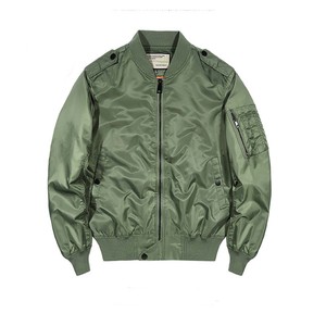 Chaqueta de bombardero con bordado de letras para hombre, chaquetas de bombardero nuevas de primavera y otoño para hombre, color sólido - Product Image 3