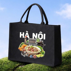 กระเป๋าผ้าแคนวาสพิมพ์ลายโฮไนโฟ ทรงตั้ง ใช้ได้ทุกวัน - Product Image 4