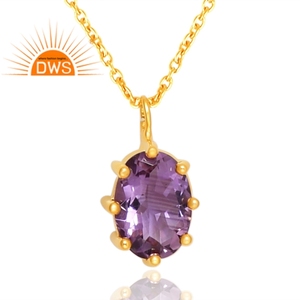Pendentif en améthyste naturelle argentée au design incroyable, bijoux personnalisés pour femme, cadeau pour elle, bijoux sur mesure - Product Image 2