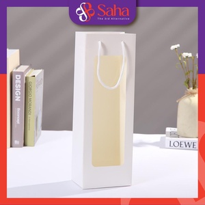 Échantillon gratuit Sac en papier kraft recyclé biodégradable de luxe personnalisé 36x12.5x8.5 cm Dimensions à la mode Nouveauté Logo Craft - Product Image 5