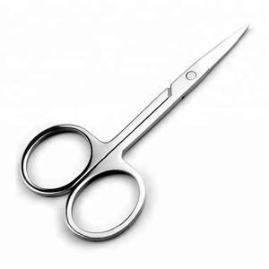 Ciseaux à cuticules en acier inoxydable durable au fini argenté Coupe lisse Lame droite Manucure Ciseaux à ongles Outil de beauté - Product Image 3